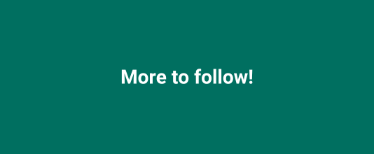 Lots more to follow!-1