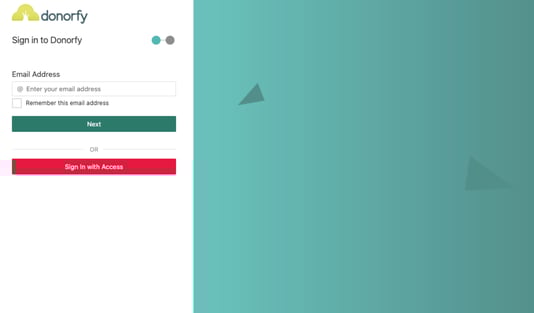 Donorfy SSO