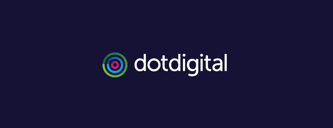 DotDigital logo on a dark blue background